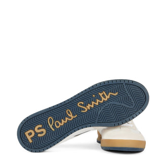 Paul Smith Dover Leather Panel Trainers White - Parasol Store