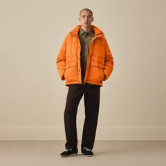 Paul Smith Enzyme-Washed Padded Jacket Orange