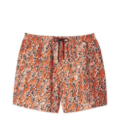 Paul Smith Field Flowers Print Swim Shorts Orange
