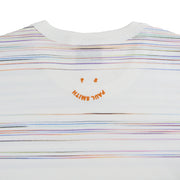 Paul Smith Fine Stripe Casual Fit T Shirt White / Multi - Parasol Store