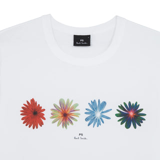 Paul Smith Flowers T-Shirt White - Parasol Store