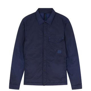 Paul Smith Garment Dyed Recycled-Nylon Overshirt Inky Blue - Parasol Store