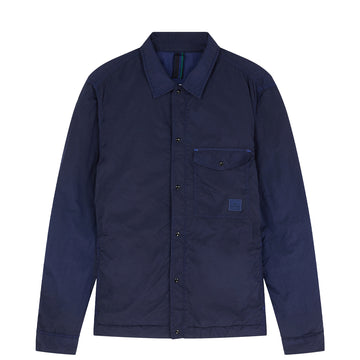 Paul Smith Garment Dyed Recycled-Nylon Overshirt Inky Blue - Parasol Store