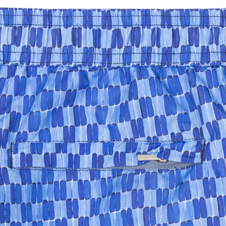 Paul Smith Geometric Print Swim Shorts Blue - Parasol Store
