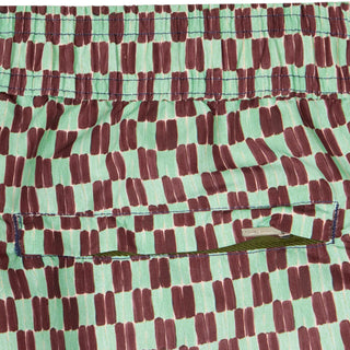 Paul Smith Geometric Print Swim Shorts Bottle Green - Parasol Store
