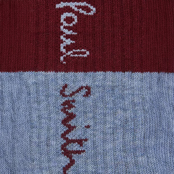 Paul Smith Half and Half Cotton Socks Blue