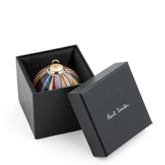 Paul Smith Hand-Painted Signature Stripe Glass Bauble Multicolour - Parasol Store