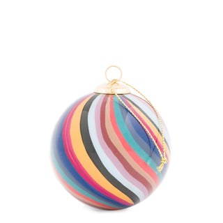 Paul Smith Hand-Painted Swirl Glass Bauble Multicolour