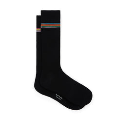 Paul Smith Knight Signature Stripe Socks Black - Parasol Store