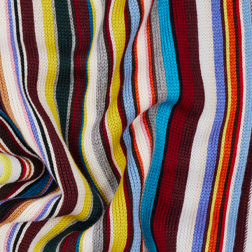 Paul Smith Knitted Merino Wool Scarf Signature Stripe