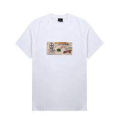 Paul Smith La Seine Card Organic-Cotton T-Shirt White