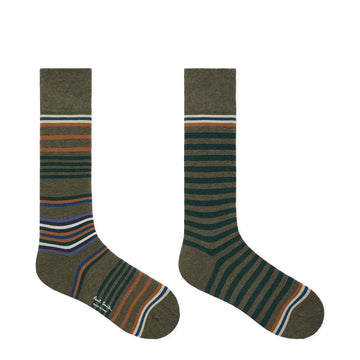 Paul Smith Larry Odd Sock Brown Stripe
