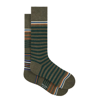 Paul Smith Larry Odd Sock Brown Stripe