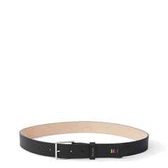 Paul Smith Leather Artist Stripe Stitch Belt Black - Parasol Store