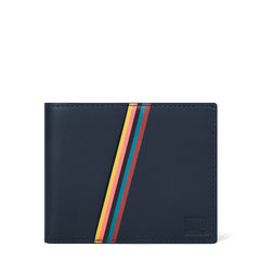 Paul Smith Leather Compact Billfold Wallet Navy - Parasol Store