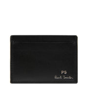 Paul Smith Leather Credit Card Wallet Black - Parasol Store