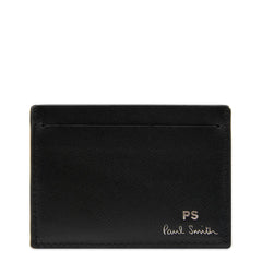Paul Smith Leather Credit Card Wallet Black - Parasol Store