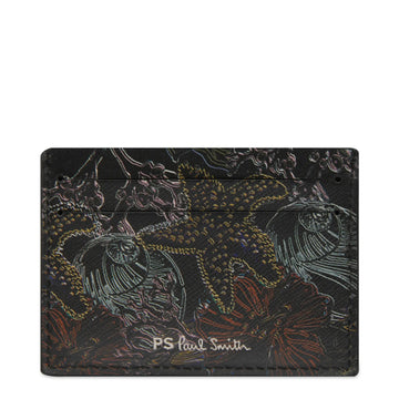 Paul Smith Leather Credit Card Wallet Black - Parasol Store
