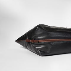 Paul Smith Leather Duffle Tote Bag Black