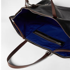 Paul Smith Leather Duffle Tote Bag Black