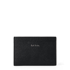Paul Smith Leather Pixelated Mini Card Holder Black - Parasol Store
