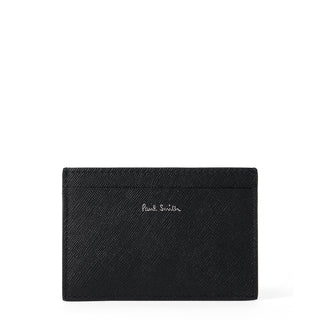 Paul Smith Leather Pixelated Mini Card Holder Black