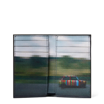 Paul Smith Leather Pixelated Mini Card Wallet Black