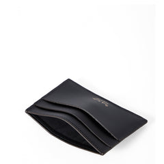 Paul Smith Leather Signature Stripe Coated Canvas Credit Card Holder Black - Parasol Store