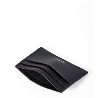 Paul Smith Leather Signature Stripe Coated Canvas Credit Card Holder Black