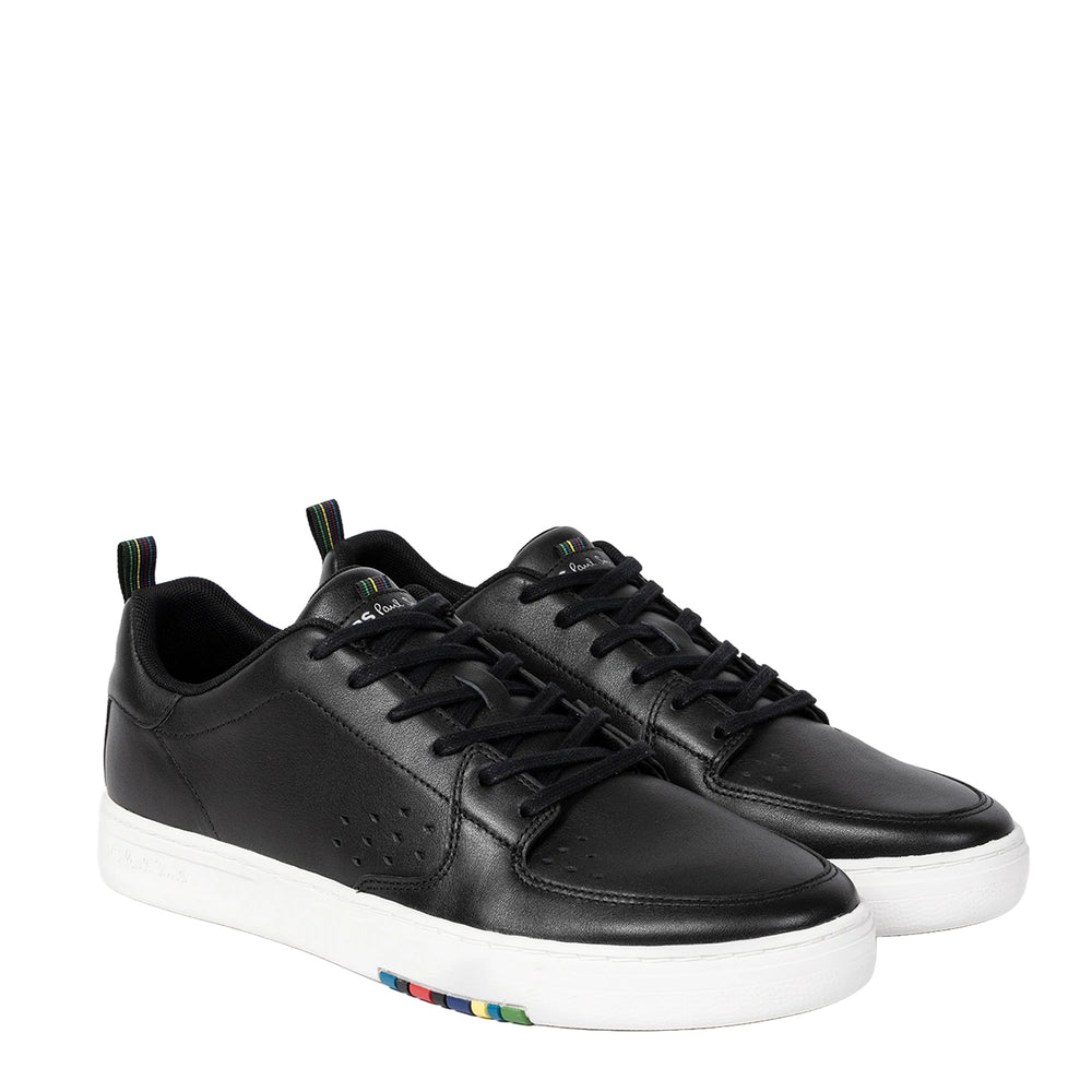 Paul Smith Leather 'Cosmo' Trainers Black - Parasol Store