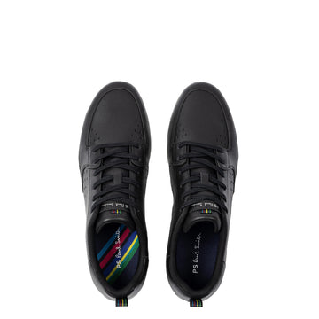 Paul Smith Leather 'Cosmo' Trainers Black - Parasol Store
