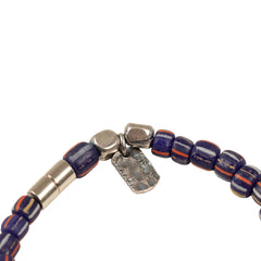 Paul Smith Logo Charm Bracelet Navy - Parasol Store