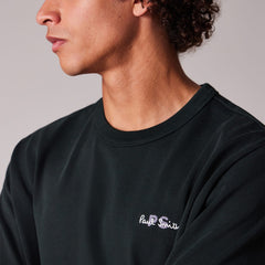 Paul Smith Logo Embroidery Cotton T-Shirt Dark Green - Parasol Store