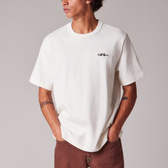 Paul Smith Logo Embroidery Cotton T-Shirt Ecru - Parasol Store