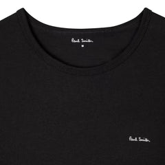Paul Smith Logo Organic Cotton Lounge T-Shirts Three Pack Black - Parasol Store