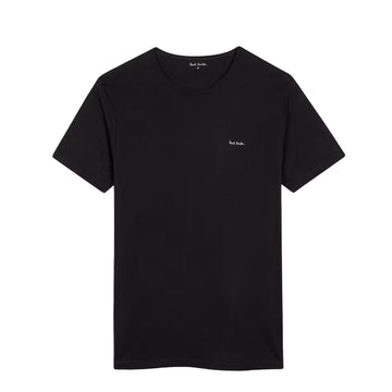 Paul Smith Logo Organic Cotton Lounge T-Shirts Three Pack Black