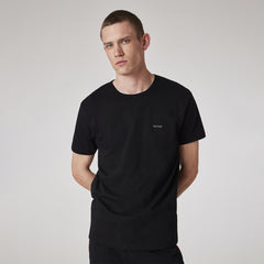 Paul Smith Logo Organic Cotton Lounge T-Shirts Three Pack Black - Parasol Store