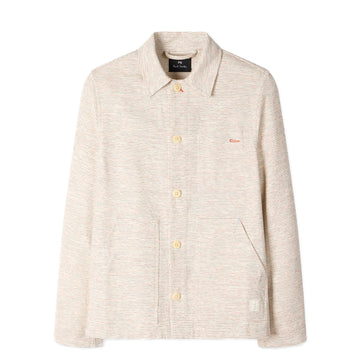 Paul Smith Mens Casual Fit Chore Jacket White