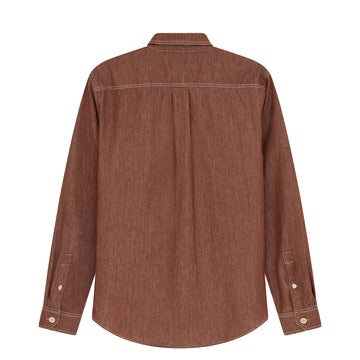 Paul Smith Mens LS Casual Fit Shirt Brown