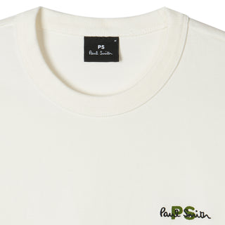 Paul Smith Mens Oversized Fit SS T Shirt PS Emb White