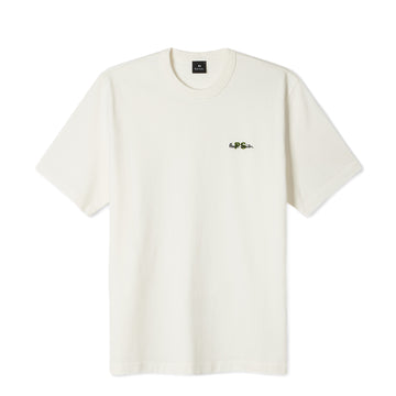 Paul Smith Mens Oversized Fit SS T Shirt PS Emb White