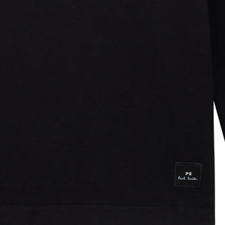 Paul Smith Mens Reg Fit Half Zip Collar Sweat Black