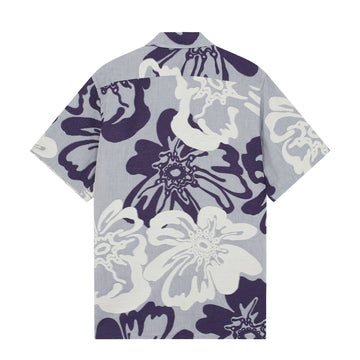 Paul Smith Mens SS Casual Fit Shirt Floral Jacquard / Pale Blue