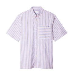 Paul Smith Mens SS Casual Fit Shirt Tan / Blue