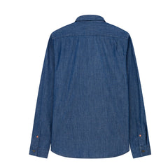 Paul Smith Mens Tailored-Fit Rinse Denim Shirt Rinse Denim - Parasol Store