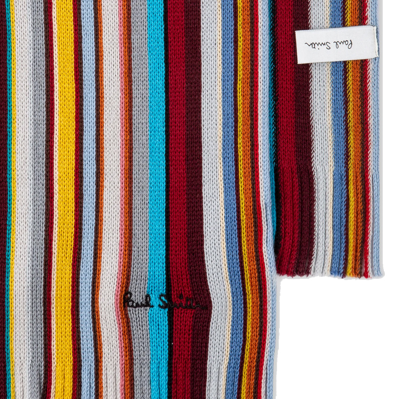 Paul Smith Merino Wool Signature Stripe Scarf Multi-Coloured - Parasol Store