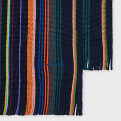 Paul Smith Merino Wool Stripe Scarf Multicolour - Parasol Store