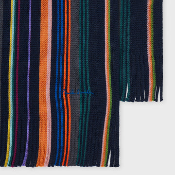 Paul Smith Merino Wool Stripe Scarf Multicolour