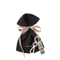 Paul Smith Metal Keyring Tab Signature Stripe - Parasol Store