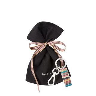 Paul Smith Metal Keyring Tab Signature Stripe - Parasol Store